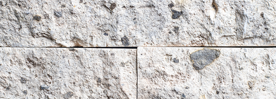 Esperanza White quarry stone slab facade