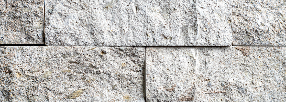 Lemon White quarry stone slab facade
